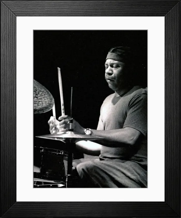 Framed Print : Lenny White, Ronnie Scotts, London, 2002. Artist: Brian O Connor Framed Print : Lenny White, Ronnie Scotts, London, 2002. Artist: Brian O Connor