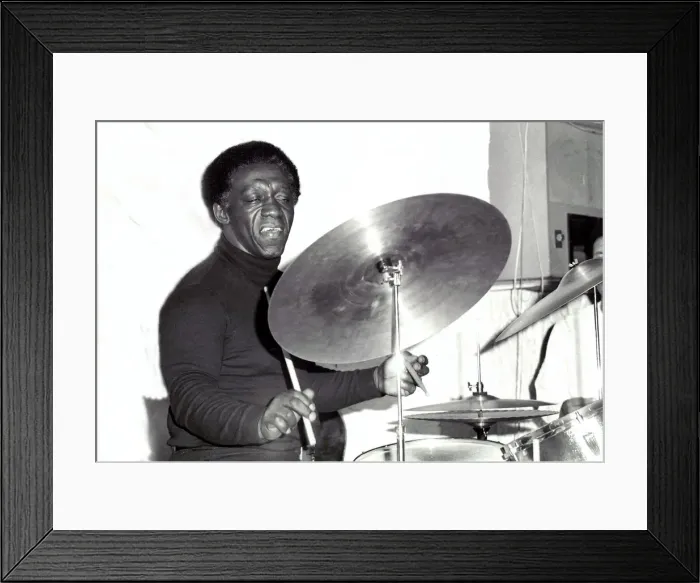 Framed Print : Art Blakey, Ronnie Scotts, London, 1973. Artist: Brian O Connor Framed Print : Art Blakey, Ronnie Scotts, London, 1973. Artist: Brian O Connor