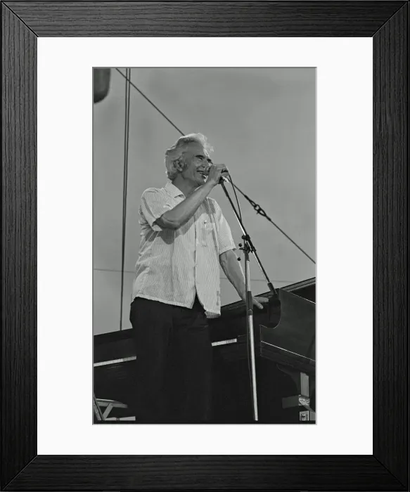 Framed Print : Dave Brubeck, Capital Jazz, Knebworth, 1982. Artist: Brian O Connor Framed Print : Dave Brubeck, Capital Jazz, Knebworth, 1982. Artist: Brian O Connor