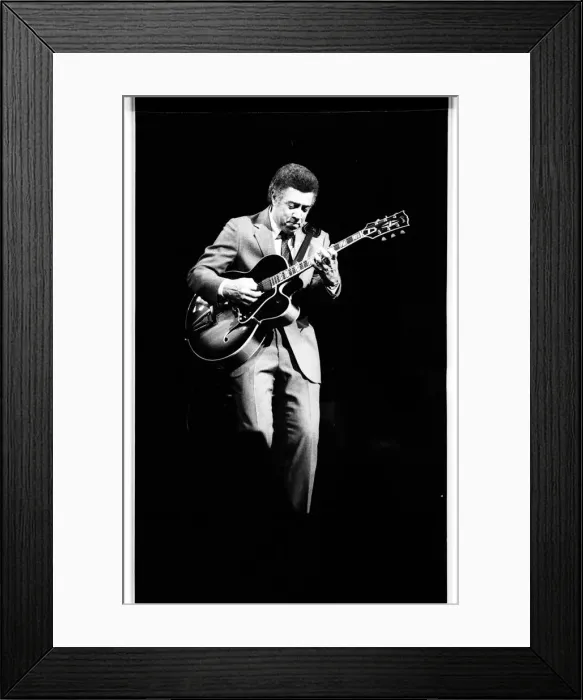 Framed Print : Kenny Burrell, Dominion, London, 1985. Artist: Brian O Connor Framed Print : Kenny Burrell, Dominion, London, 1985. Artist: Brian O Connor
