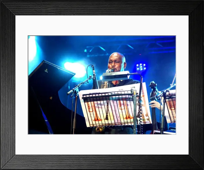 Framed Print : Abraham Burton, saxophonist, Brecon Jazz Festival, 2007. Artist: Brian O Connor Framed Print : Abraham Burton, saxophonist, Brecon Jazz Festival, 2007. Artist: Brian O Connor
