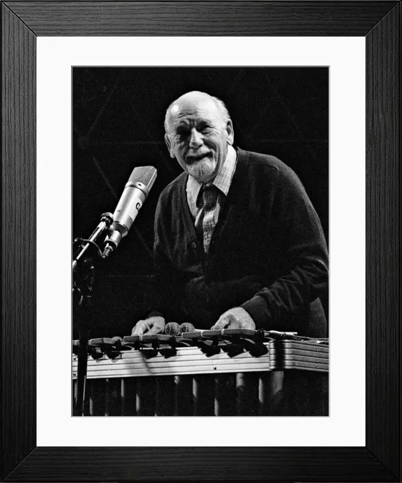 Framed Print : Red Norvo, Capital Jazz, Knebworth, 1982. Artist: Brian O Connor Framed Print : Red Norvo, Capital Jazz, Knebworth, 1982. Artist: Brian O Connor