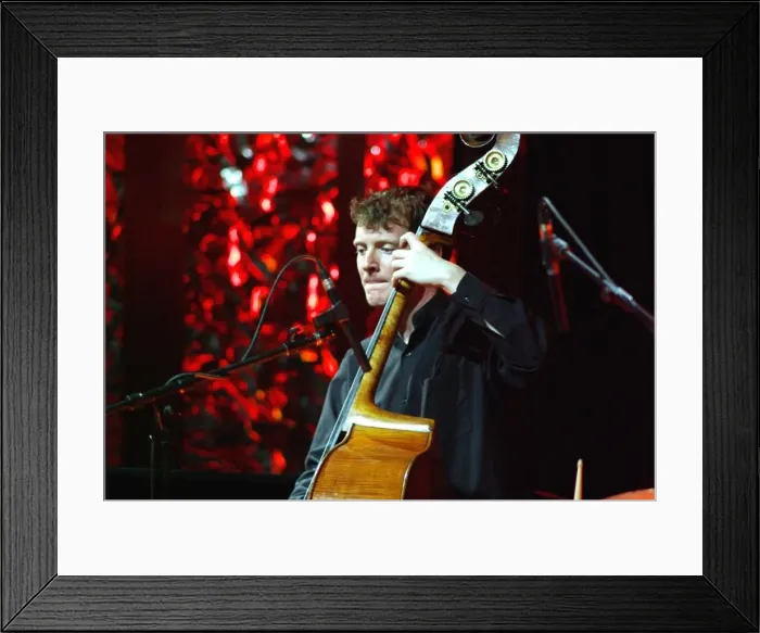 Framed Print : Aidan O Donnell, jazz musician, Brecon, 2000. Artist: Brian O Connor Framed Print : Aidan O Donnell, jazz musician, Brecon, 2000. Artist: Brian O Connor