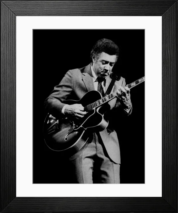 Framed Print : Kenny Burrell, American jazz guitarist, Dominion, London, 1985. Artist: Brian O Connor Framed Print : Kenny Burrell, American jazz guitarist, Dominion, London, 1985. Artist: Brian O Connor