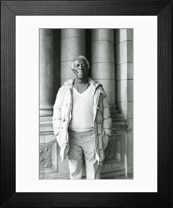 Framed Print : Art Blakey, London, 1983. Artist: Brian O Connor Framed Print : Art Blakey, London, 1983. Artist: Brian O Connor