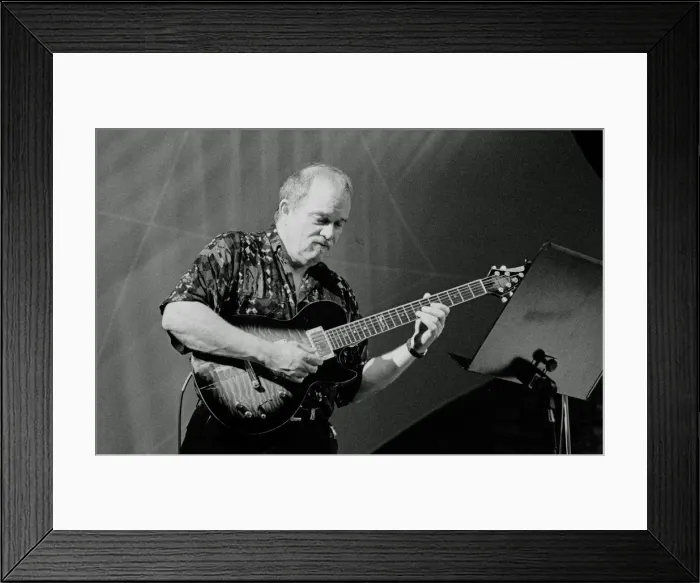 Framed Print : John Abercrombie, Brecon Jazz Festival, Powys, Wales, 2000. Artist: Brian O Connor Framed Print : John Abercrombie, Brecon Jazz Festival, Powys, Wales, 2000. Artist: Brian O Connor