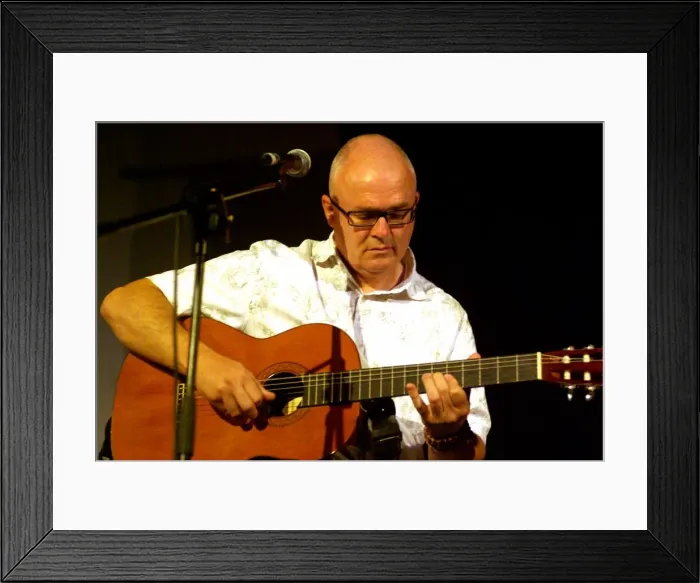 Framed Print : Kevin Armstrong, guitarist, producer, songwriter, and composer, Brecon, 2009. Artist Framed Print : Kevin Armstrong, guitarist, producer, songwriter, and composer, Brecon, 2009. Artist