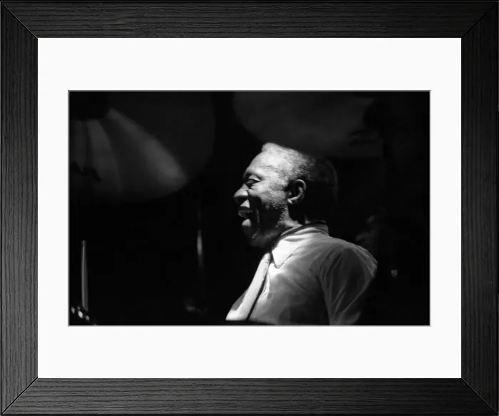 Framed Print : Art Blakey, Ronnie Scotts, London, 1983. Artist: Brian O Connor Framed Print : Art Blakey, Ronnie Scotts, London, 1983. Artist: Brian O Connor