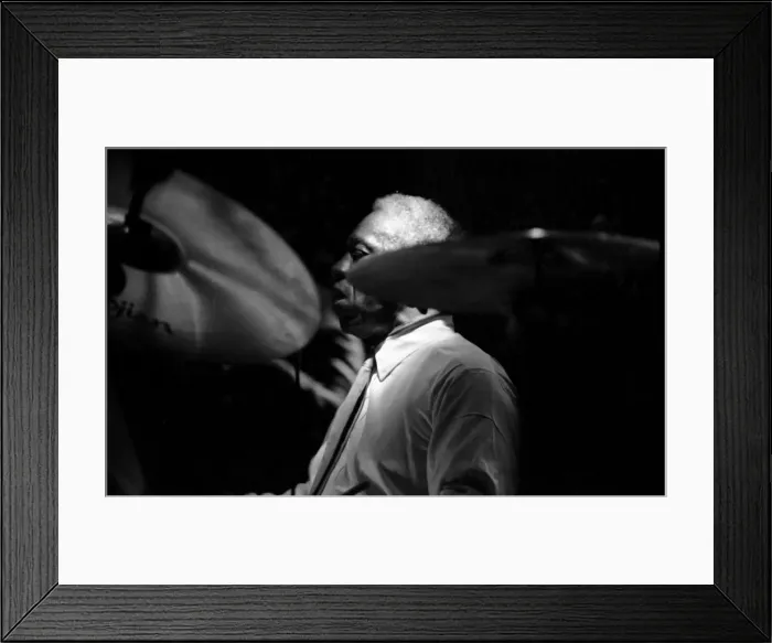 Framed Print : Art Blakey, Ronnie Scotts, London, 1983. Artist: Brian O Connor Framed Print : Art Blakey, Ronnie Scotts, London, 1983. Artist: Brian O Connor