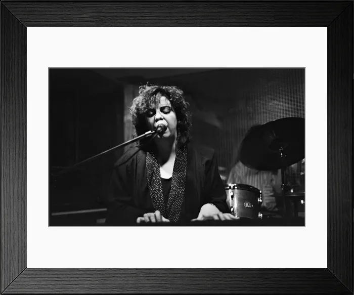 Framed Print : Liane Carroll, The Edge, London, 1991. Artist: Brian O Connor Framed Print : Liane Carroll, The Edge, London, 1991. Artist: Brian O Connor