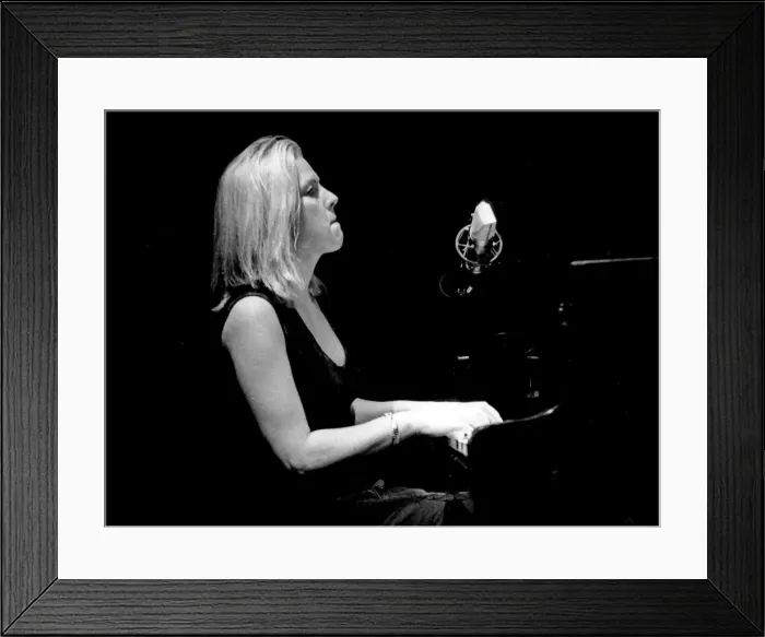 Framed Print : Diana Krall, Ronnie Scotts, London, 1998. Artist: Brian O Connor Framed Print : Diana Krall, Ronnie Scotts, London, 1998. Artist: Brian O Connor