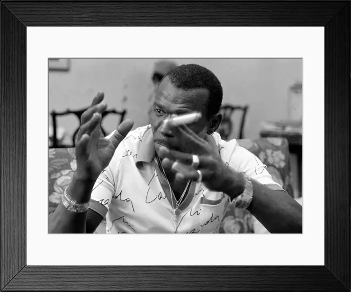 Framed Print : Elvin Jones, London, 1977. Artist: Brian O Connor Framed Print : Elvin Jones, London, 1977. Artist: Brian O Connor
