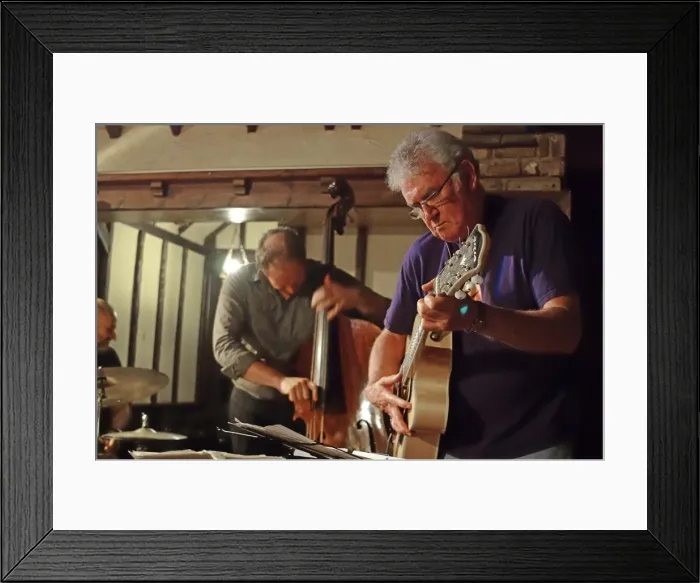 Framed Print : Jim Mullen, Scottish jazz guitarist, The Woodman, Ide Hill, Kent, 2012. Artist: Brian O Connor Framed Print : Jim Mullen, Scottish jazz guitarist, The Woodman, Ide Hill, Kent, 2012. Artist: Brian O Connor