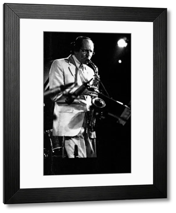 Framed Print : John Dankworth, Ronnie Scotts, 1990. Artist: Brian O Connor Framed Print : John Dankworth, Ronnie Scotts, 1990. Artist: Brian O Connor