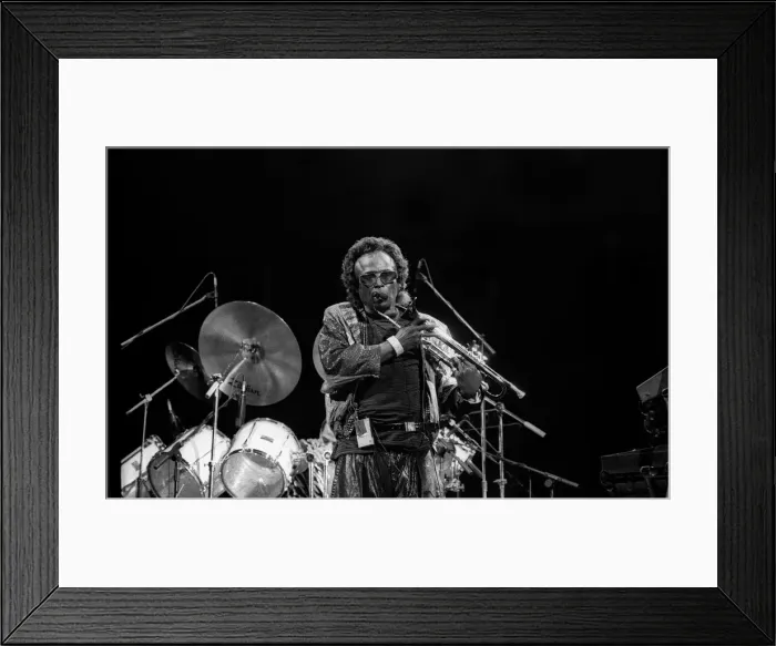 Framed Print : Miles Davis, RFH, London, 1989. Artist: Brian O Connor Framed Print : Miles Davis, RFH, London, 1989. Artist: Brian O Connor