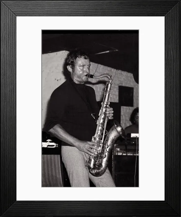 Framed Print : Stan Getz, Ronnie Scotts, London, 1971. Artist: Brian O Connor Framed Print : Stan Getz, Ronnie Scotts, London, 1971. Artist: Brian O Connor