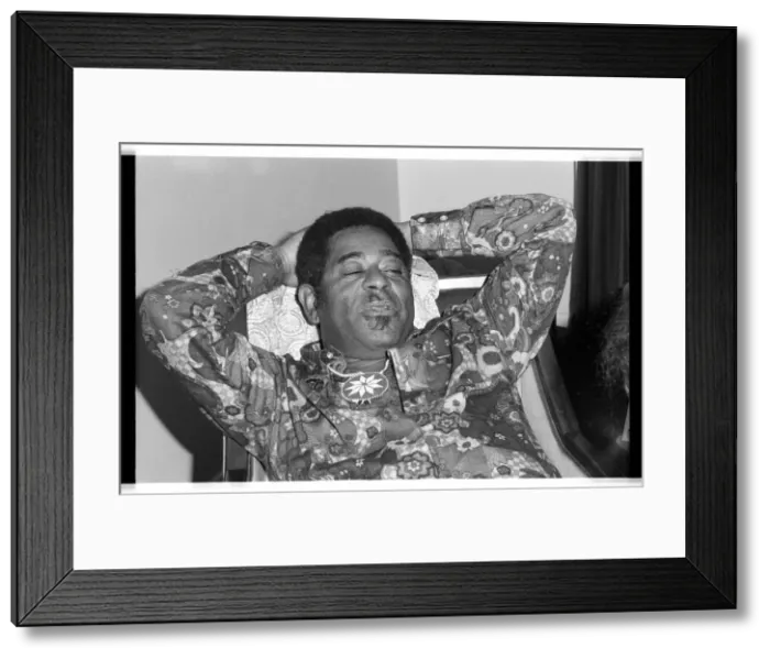 Framed Print : Dizzy Gillespie, London, 1973. Artist: Brian O Connor Framed Print : Dizzy Gillespie, London, 1973. Artist: Brian O Connor