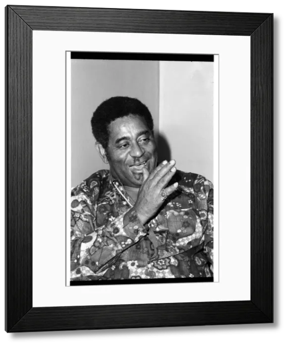 Framed Print : Dizzy Gillespie, London, 1973. Artist: Brian O Connor Framed Print : Dizzy Gillespie, London, 1973. Artist: Brian O Connor