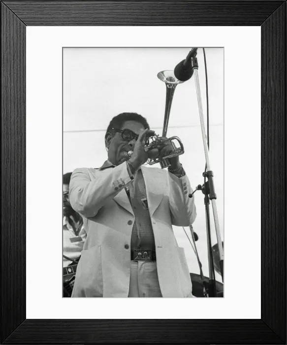 Framed Print : Dizzy Gillespie, Capital Jazz, Alexandra Palace, 1979. Artist: Brian O Connor Framed Print : Dizzy Gillespie, Capital Jazz, Alexandra Palace, 1979. Artist: Brian O Connor