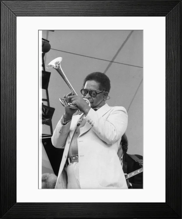 Framed Print : Dizzy Gillespie, Capital Jazz, Alexandra Palace, 1979. Artist: Brian O Connor Framed Print : Dizzy Gillespie, Capital Jazz, Alexandra Palace, 1979. Artist: Brian O Connor