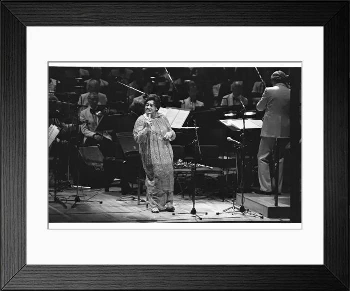 Framed Print : Adelaide Hall, Barbican, London, 1986. Artist: Brian O Connor Framed Print : Adelaide Hall, Barbican, London, 1986. Artist: Brian O Connor
