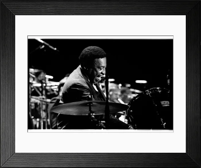 Framed Print : Lionel Hampton, Lewisham Town Hall, 1989. Artist: Brian O Connor Framed Print : Lionel Hampton, Lewisham Town Hall, 1989. Artist: Brian O Connor