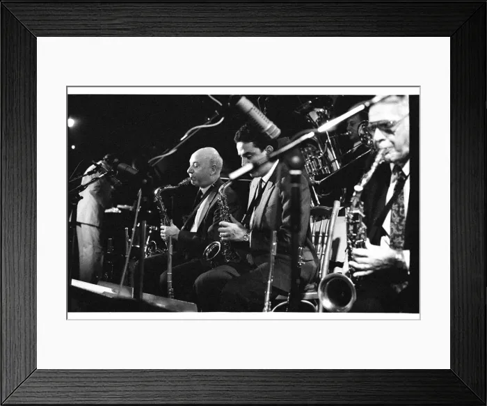 Framed Print : Jimmy Hastings, Ronnie Scotts, Soho, London, 1990. Artist: Brian O Connor Framed Print : Jimmy Hastings, Ronnie Scotts, Soho, London, 1990. Artist: Brian O Connor