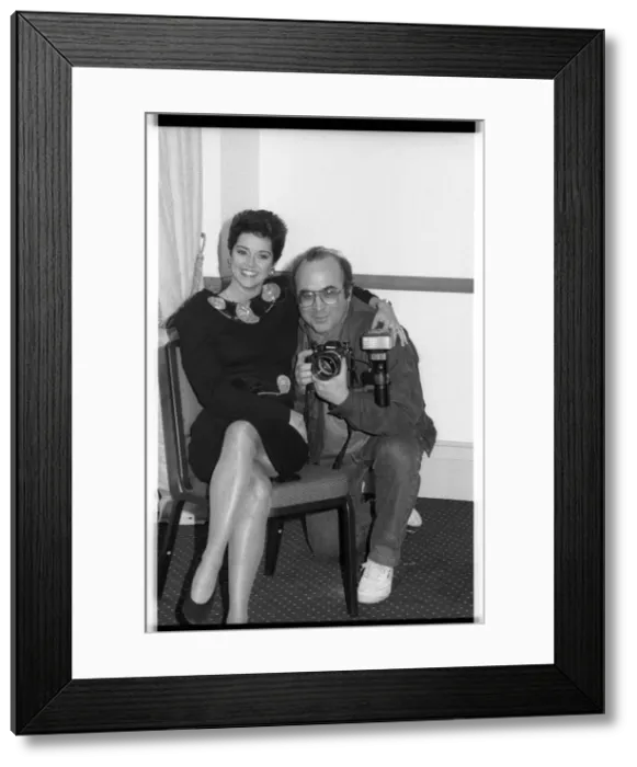 Framed Print : Gemma Craven and Bob Hoskins, BAFTA, Picadilly, London, 1990. Artist: Brian O Connor Framed Print : Gemma Craven and Bob Hoskins, BAFTA, Picadilly, London, 1990. Artist: Brian O Connor
