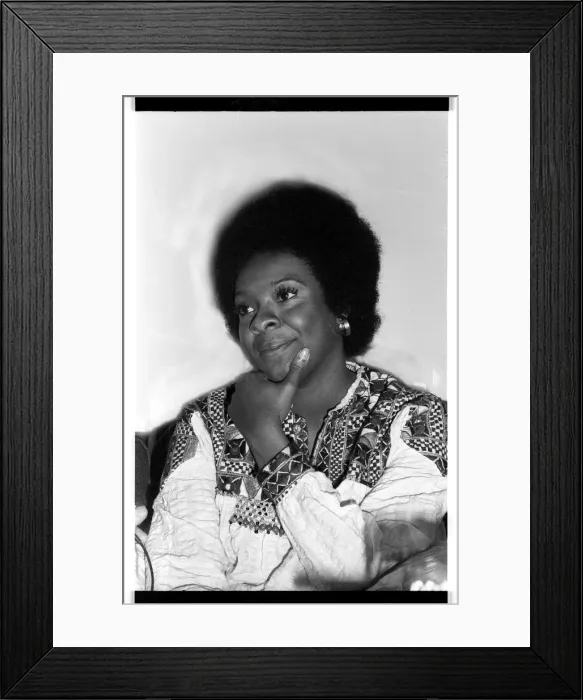 Framed Print : Thelma Houston, London, 1973. Artist: Brian O Connor Framed Print : Thelma Houston, London, 1973. Artist: Brian O Connor
