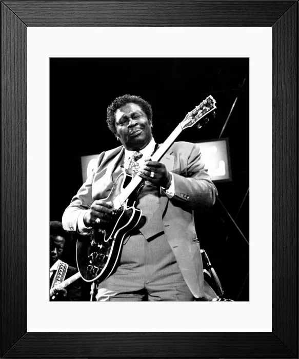Framed Print : B. B. King, Capital Jazz, Knebworth, 1982. Artist: Brian O Connor Framed Print : B. B. King, Capital Jazz, Knebworth, 1982. Artist: Brian O Connor