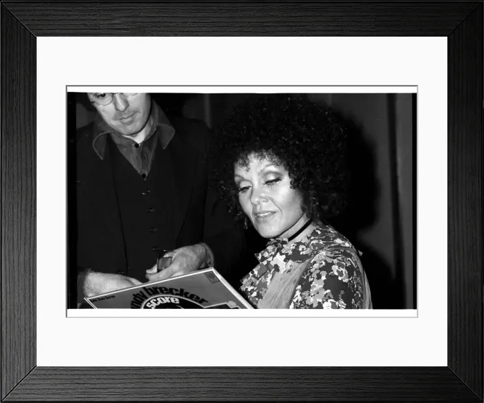 Framed Print : Cleo Laine, London, 1971. Artist: Brian O Connor Framed Print : Cleo Laine, London, 1971. Artist: Brian O Connor