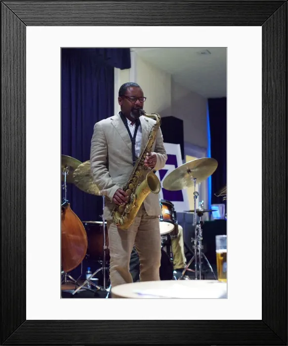 Framed Print : Denys Baptiste, Watermill Jazz Club, Dorking, Surrey, 2014. Artist: Brian O Connor Framed Print : Denys Baptiste, Watermill Jazz Club, Dorking, Surrey, 2014. Artist: Brian O Connor