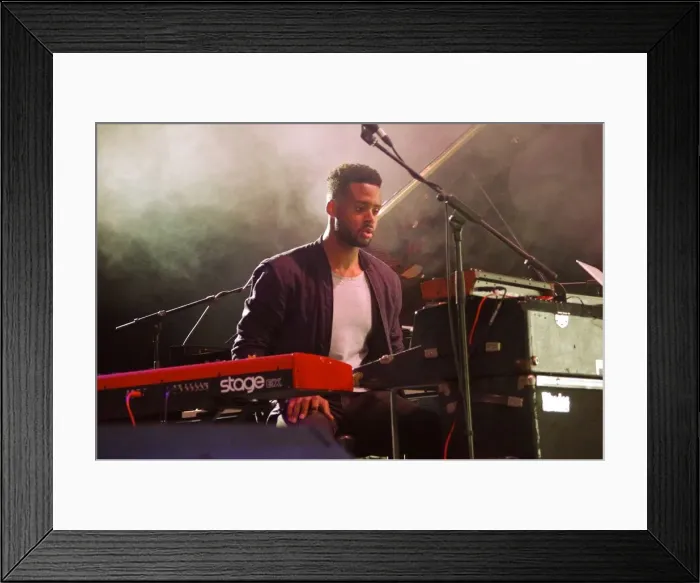 Framed Print : Kris Bowers, Love Supreme Jazz Festival, Glynde Place, East Sussex, 2014. Artist: Brian O Connor Framed Print : Kris Bowers, Love Supreme Jazz Festival, Glynde Place, East Sussex, 2014. Artist: Brian O Connor