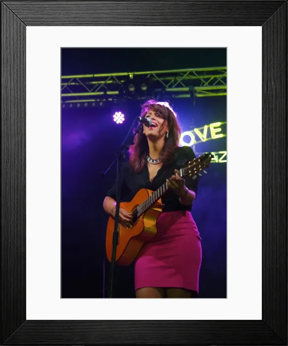 Framed Print : Chloe Charles, Love Supreme Jazz Festival, Glynde Place, East Sussex, 2014. Artist: Brian O Connor Framed Print : Chloe Charles, Love Supreme Jazz Festival, Glynde Place, East Sussex, 2014. Artist: Brian O Connor