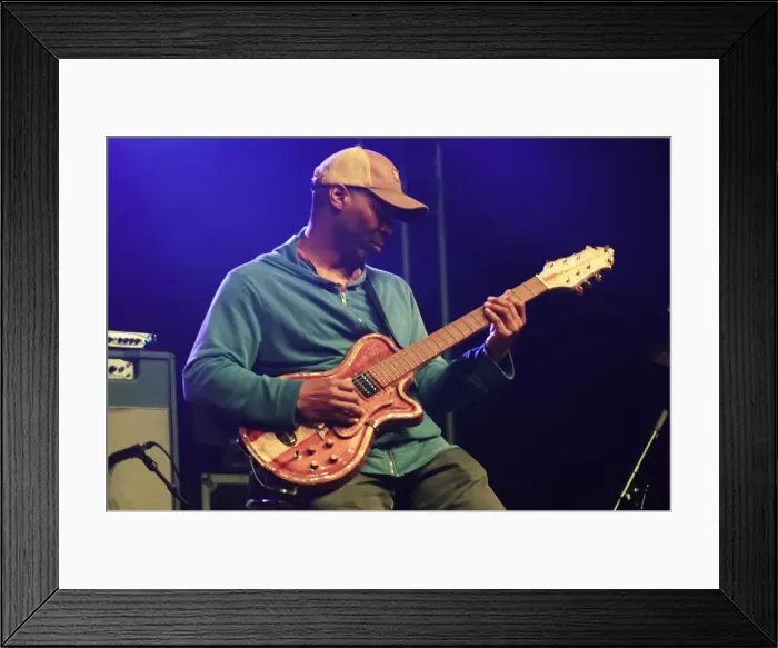 Framed Print : Kevin Eubanks, Love Supreme Jazz Festival, Glynde Place, East Sussex, 2014. Artist: Brian O Connor Framed Print : Kevin Eubanks, Love Supreme Jazz Festival, Glynde Place, East Sussex, 2014. Artist: Brian O Connor