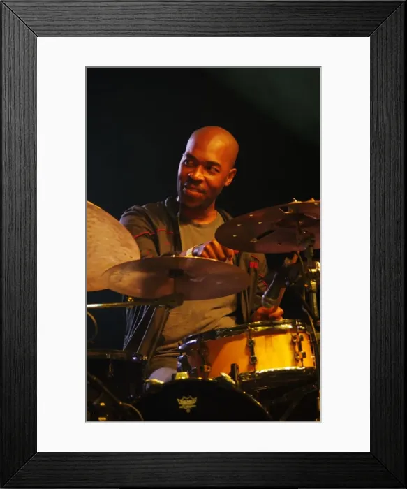 Framed Print : Eric Harland, Love Supreme Jazz Festival, Glynde Place, East Sussex, 2014. Artist: Brian O Connor Framed Print : Eric Harland, Love Supreme Jazz Festival, Glynde Place, East Sussex, 2014. Artist: Brian O Connor