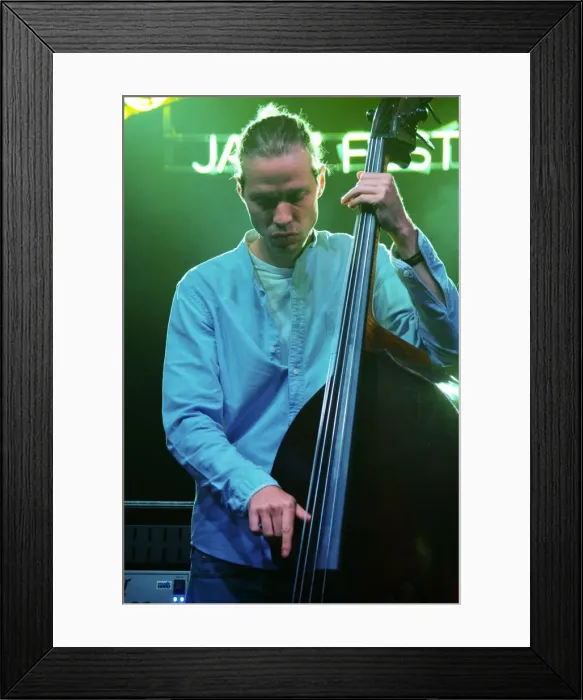 Framed Print : Jasper Hoiby, Love Supreme Jazz Festival, Glynde Place, East Sussex, 2014. Artist: Brian O Connor Framed Print : Jasper Hoiby, Love Supreme Jazz Festival, Glynde Place, East Sussex, 2014. Artist: Brian O Connor