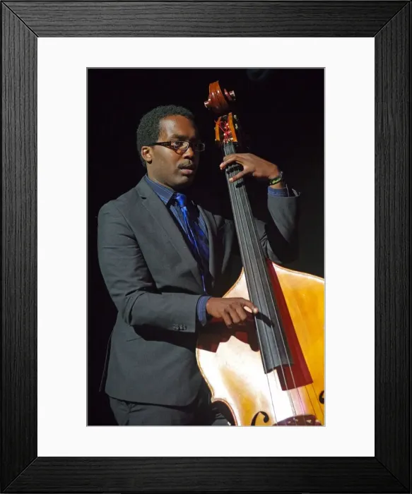 Framed Print : Aaron James, Love Supreme Jazz Festival, Glynde Place, East Sussex, 2014. Artist: Brian O Connor Framed Print : Aaron James, Love Supreme Jazz Festival, Glynde Place, East Sussex, 2014. Artist: Brian O Connor