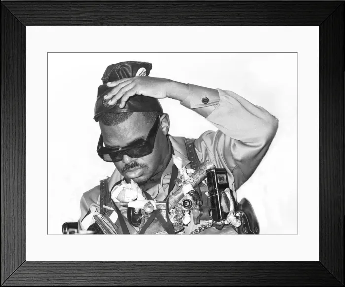 Framed Print : Roland Kirk, Ronnie Scotts, Soho, London, 1976. Artist: Brian O Connor Framed Print : Roland Kirk, Ronnie Scotts, Soho, London, 1976. Artist: Brian O Connor