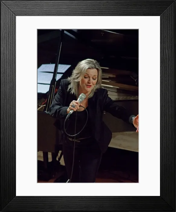 Framed Print : Claire Martin, Birley Centre, Eastbourne, East Sussex, 2014. Artist: Brian O Connor Framed Print : Claire Martin, Birley Centre, Eastbourne, East Sussex, 2014. Artist: Brian O Connor