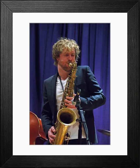 Framed Print : Mads Mathias, Watermill Jazz Club, Dorking, Surrey, 2015. Artist: Brian O Connor Framed Print : Mads Mathias, Watermill Jazz Club, Dorking, Surrey, 2015. Artist: Brian O Connor
