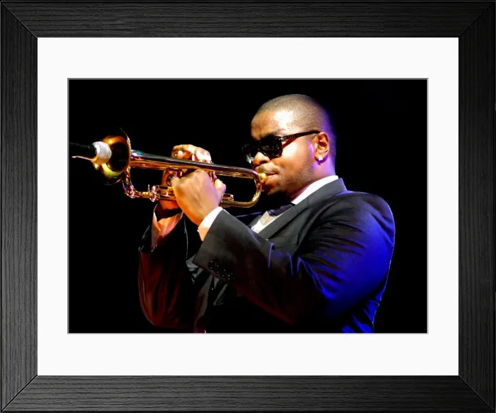 Framed Print : Jeremy Pelt, Brecon jazz Festival, 2008. Artist: Brian O Connor Framed Print : Jeremy Pelt, Brecon jazz Festival, 2008. Artist: Brian O Connor