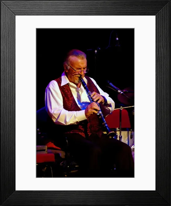 Framed Print : Acker Bilk, Dorking Halls, Dorking, Surrey, 2012. Artist: Brian O Connor Framed Print : Acker Bilk, Dorking Halls, Dorking, Surrey, 2012. Artist: Brian O Connor