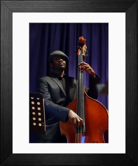Framed Print : Daniel Casimir, bassist, Watermill Jazz Club, Dorking, Surrey, 2013. Artist: Brian O Connor Framed Print : Daniel Casimir, bassist, Watermill Jazz Club, Dorking, Surrey, 2013. Artist: Brian O Connor