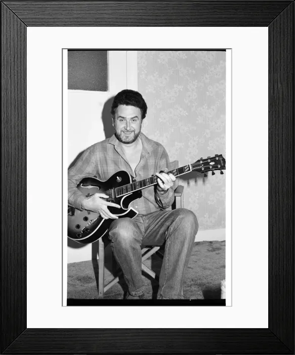 Framed Print : Jim Mullen, London, 1983. Artist: Brian O Connor Framed Print : Jim Mullen, London, 1983. Artist: Brian O Connor