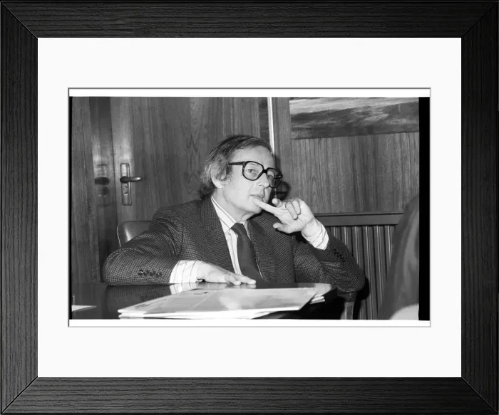 Framed Print : Andre Previn, London, 1985. Artist: Brian O Connor Framed Print : Andre Previn, London, 1985. Artist: Brian O Connor