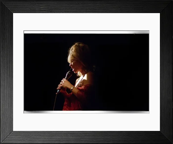 Framed Print : Tina May, Ronnie Scotts, Soho, London, 2004. Artist: Brian O Connor Framed Print : Tina May, Ronnie Scotts, Soho, London, 2004. Artist: Brian O Connor