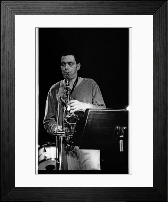Framed Print : Art Pepper, Ronnie Scotts, Soho, London, 1980. Artist: Brian O Connor Framed Print : Art Pepper, Ronnie Scotts, Soho, London, 1980. Artist: Brian O Connor