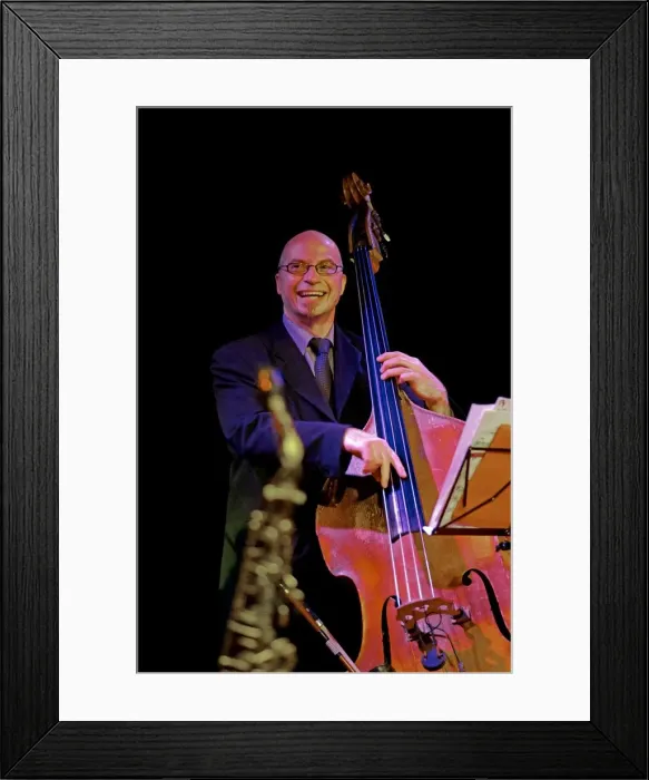 Framed Print : Simon Thorpe, Under Ground Theatre, Eastbourne, East Sussex, 2015. Artist: Brian O Connor
