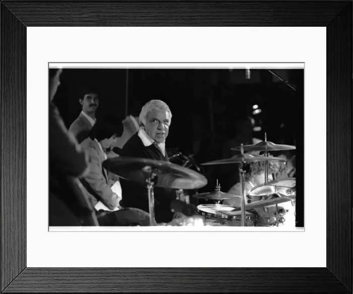 Framed Print : Buddy Rich, Lewisham Jazz Festival, Lewisham, 1988. Artist: Brian O Connor Framed Print : Buddy Rich, Lewisham Jazz Festival, Lewisham, 1988. Artist: Brian O Connor